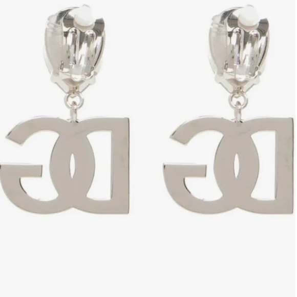 D&G Dolce & Gabbana Rhinestone Dangling Earrings - Picture 5 of 15